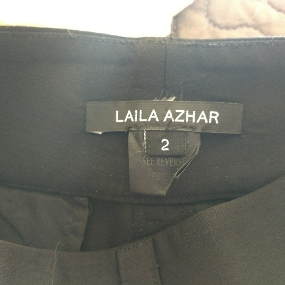 Laila Azhar black pants, size 2 - Picture 3 of 3